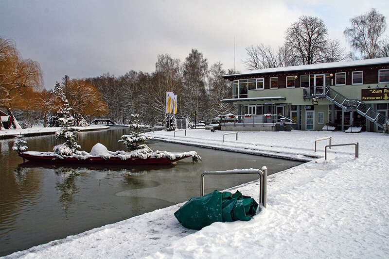 Spreewaldhafen im Winter
